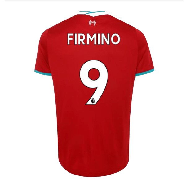 Camiseta Liverpool NO.9 Firmino 1ª 2020-2021 Rojo